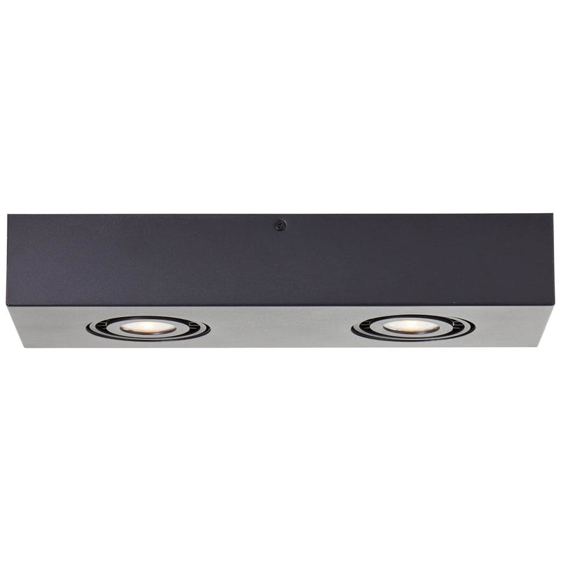 Plafonnier Doro 2 lumières beige et noir