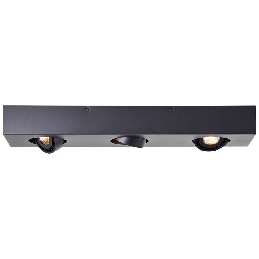 Plafonnier Doro 3 lumières beige et noir