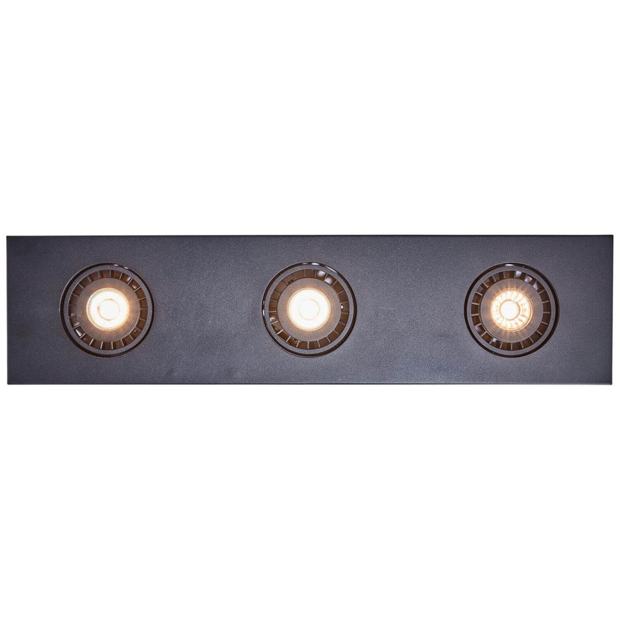 Plafonnier Doro 3 lumières beige et noir