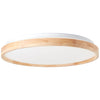 Plafonnier Alson bois clair et blanc