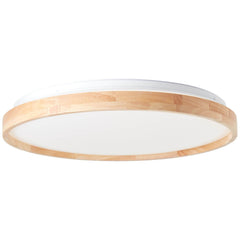 Plafonnier Alson bois clair et blanc