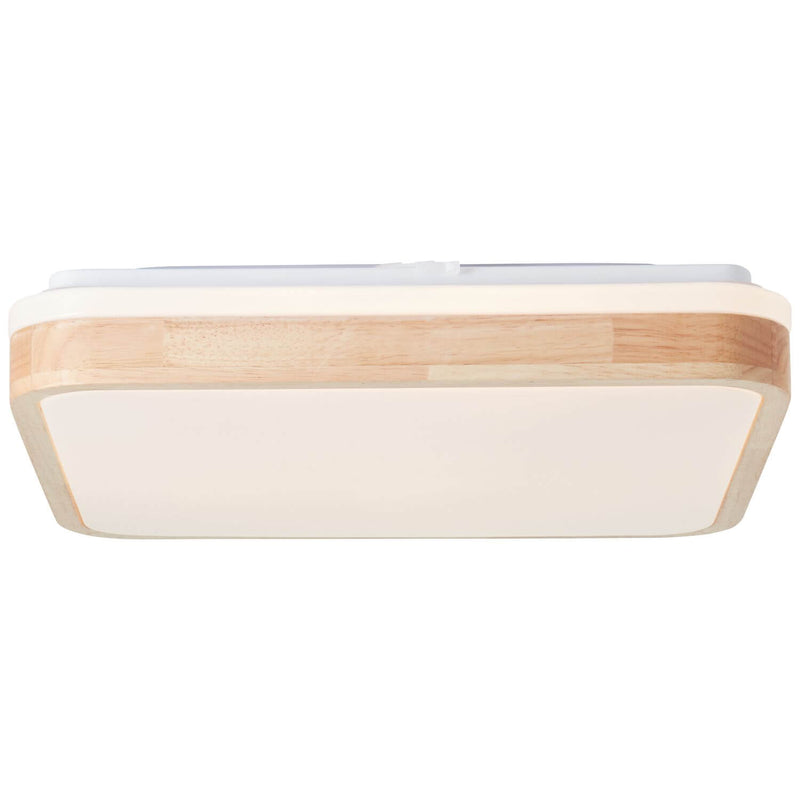 Plafonnier Tumeo bois clair et blanc