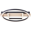 Plafonnier Maureen noir et bois, L 39 cm (G99928A76)