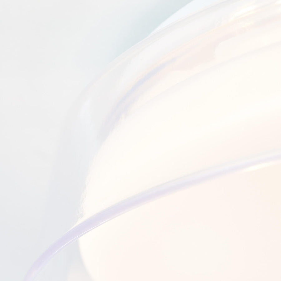 Plafonnier Leanna transparent et blanc