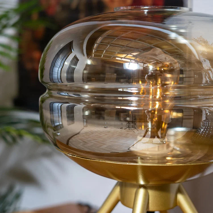 Lampe à Poser en Verre | Sphère Lumineuse | Designix - Lampe de chevet    - https://designix.fr/