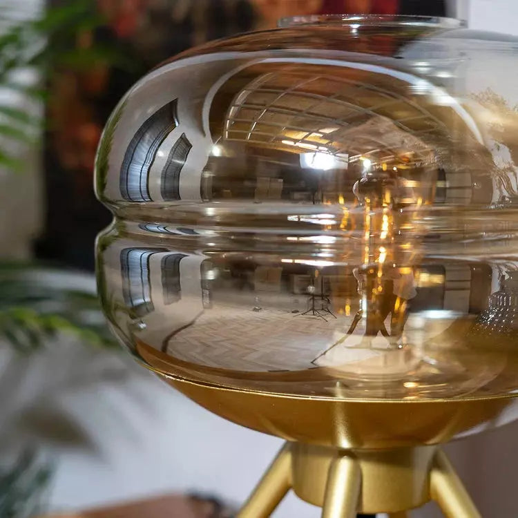 Lampe à Poser en Verre | Sphère Lumineuse | Designix - Lampe de chevet    - https://designix.fr/