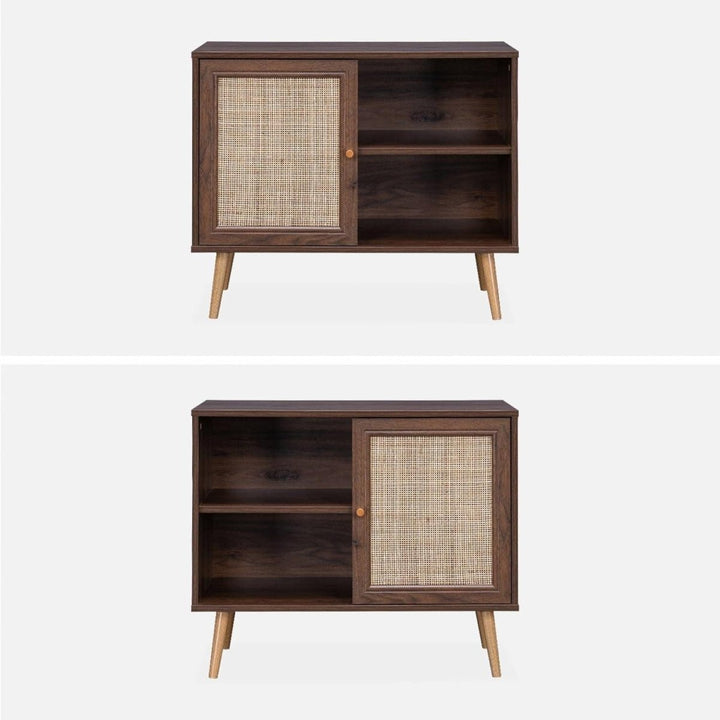 Buffet Bois Cannage Vintage | Grain - Designix Buffet