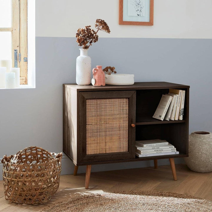 Buffet Bois Cannage Vintage | Grain - Designix Buffet