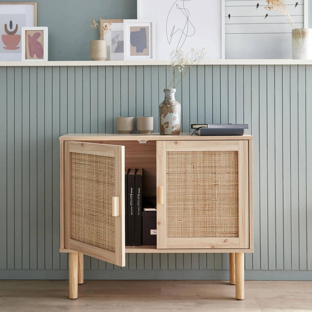 Buffet Bois Cannage Vintage | Whisper - Designix Buffet