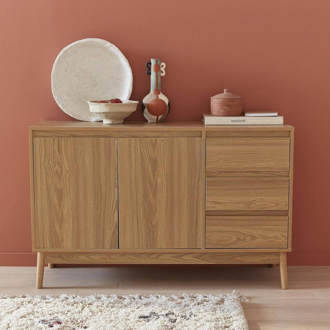 Buffet Bois Pieds Compas | Charme - Designix Buffet