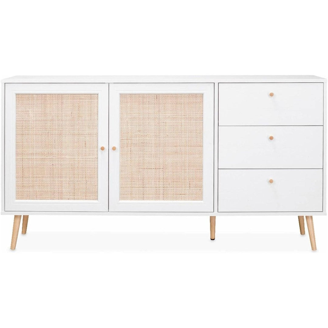 Buffet Cannage Bohème Blanc | Lore - Designix Buffet