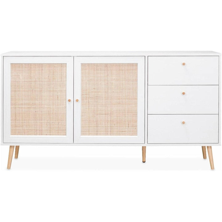 Buffet Cannage Bohème Blanc | Lore - Designix Buffet