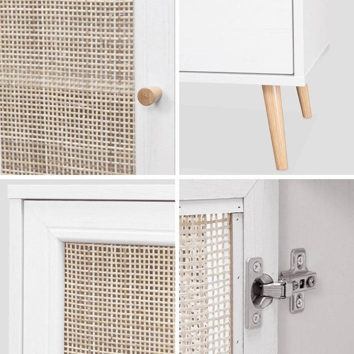 Buffet Cannage Bohème Blanc | Lore - Designix Buffet