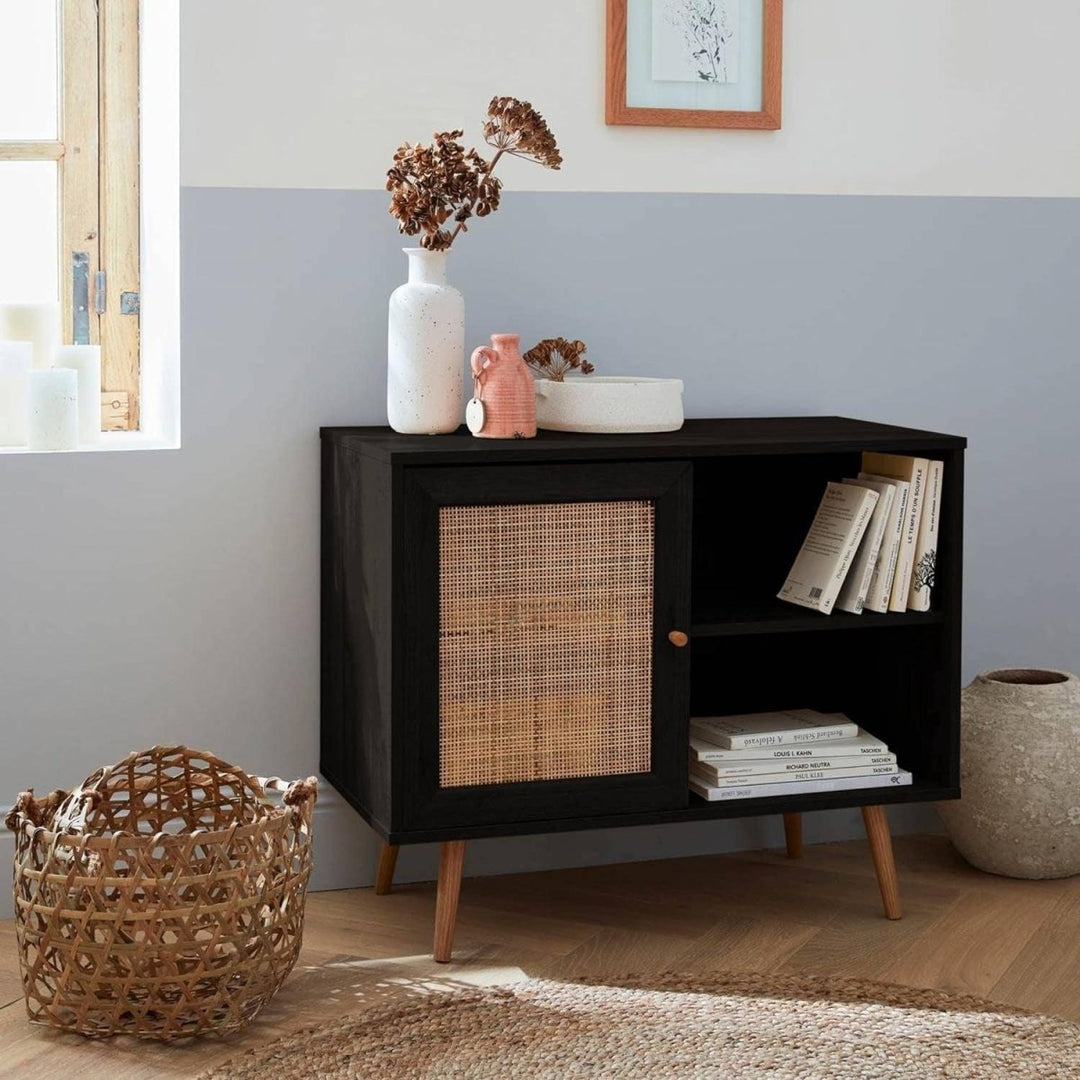 Buffet Cannage Bois Scandinavie | Hush - Designix Buffet