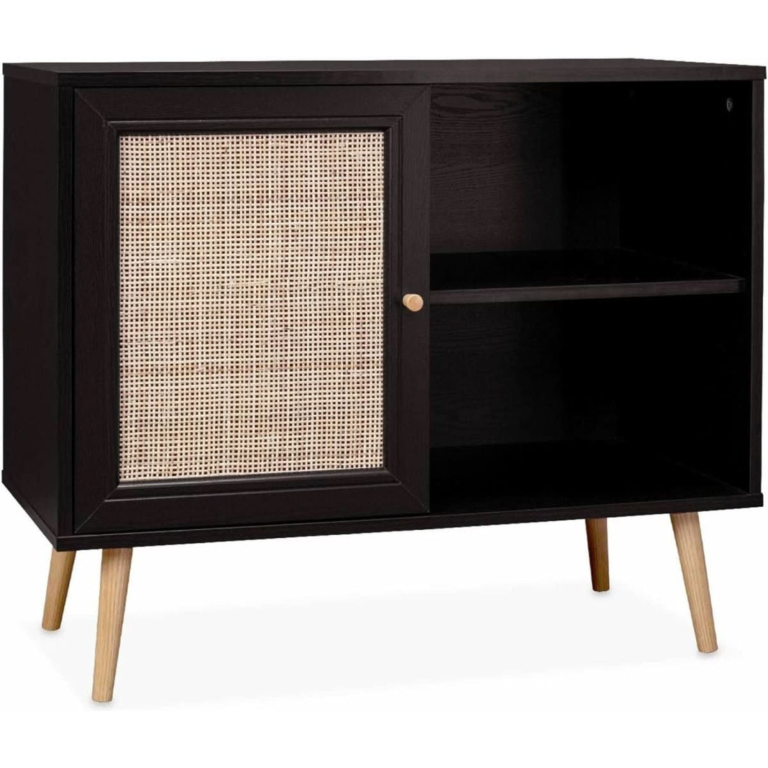 Buffet Cannage Bois Scandinavie | Hush