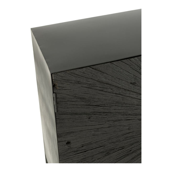 Buffet Noir Bois Fer Shanil | Bala - Designix Buffet