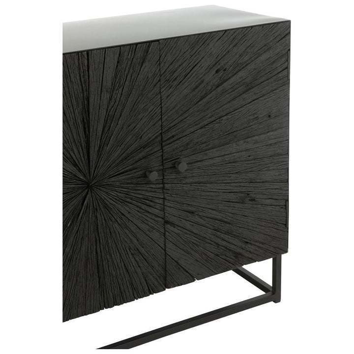 Buffet Noir Bois Fer Shanil | Bala - Designix Buffet