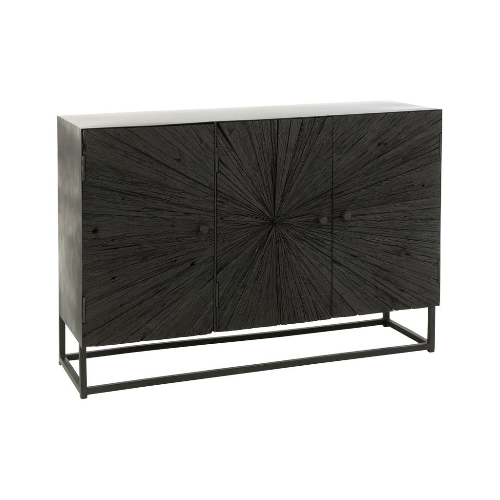 Buffet Noir Bois Fer Shanil | Bala - Designix Buffet