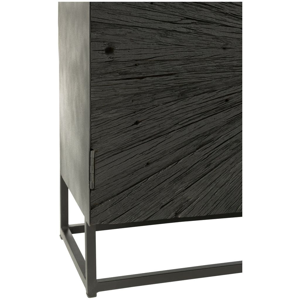Buffet Noir Bois Fer Shanil | Bala - Designix Buffet