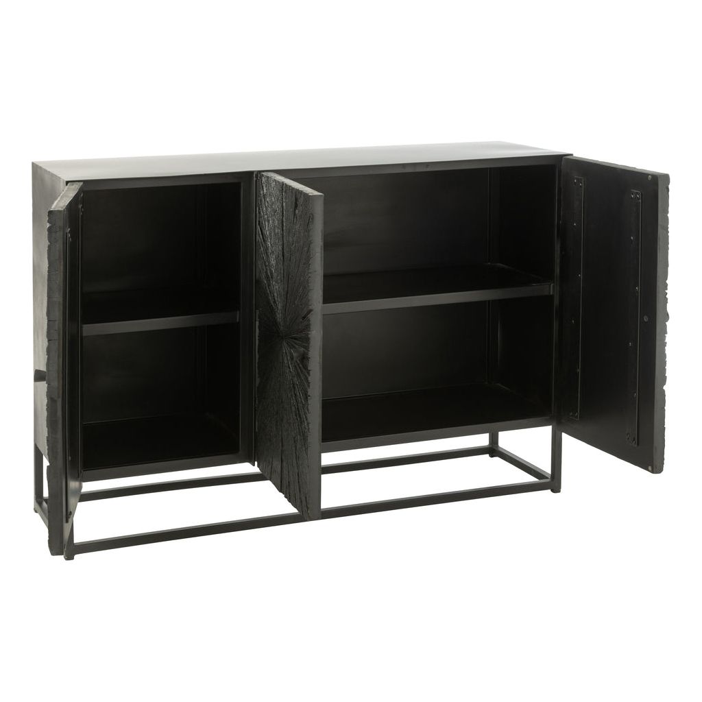 Buffet Noir Bois Fer Shanil | Bala - Designix Buffet