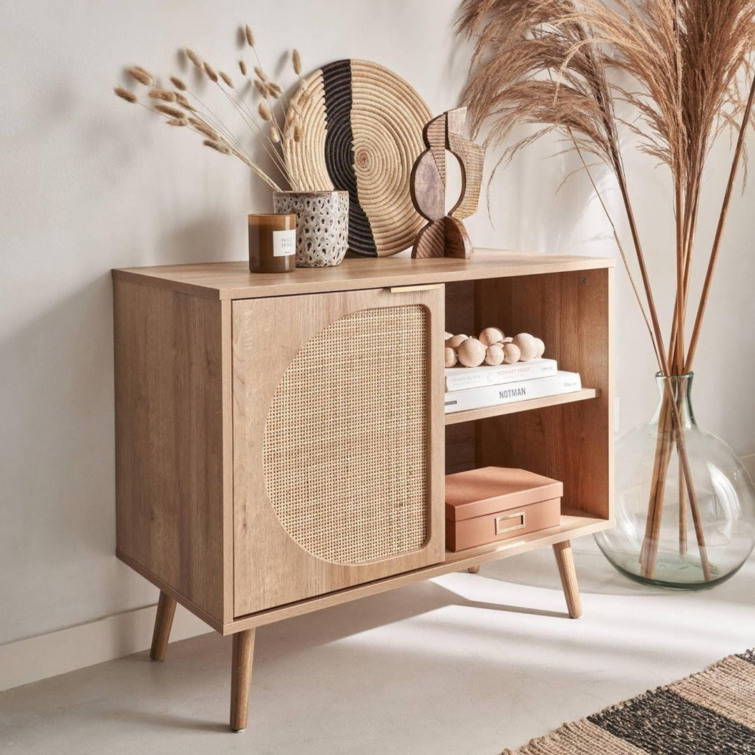 Buffet Rangement Bois Cannage | Quark - Designix Buffet