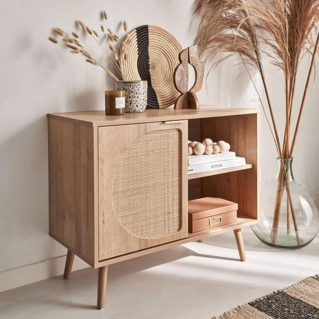 Buffet Rangement Bois Cannage | Quark