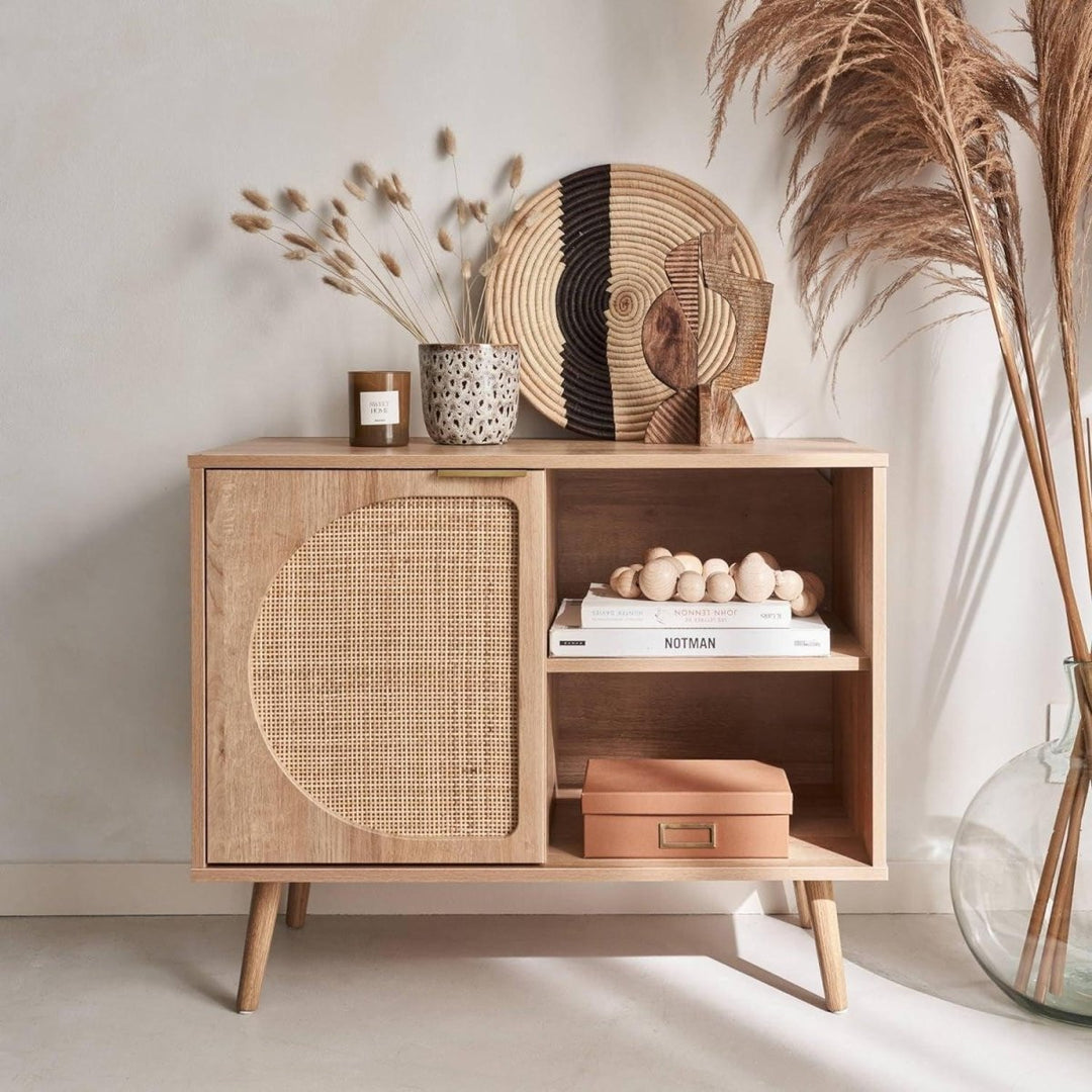Buffet Rangement Bois Cannage | Quark - Designix Buffet