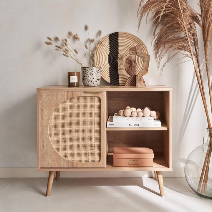 Buffet Rangement Bois Cannage | Quark - Designix Buffet