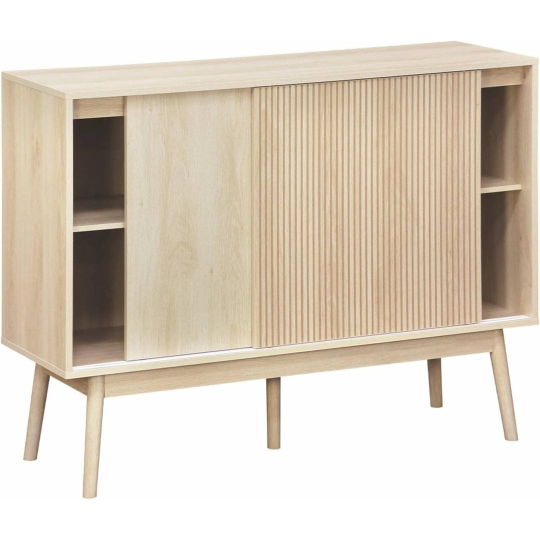 Buffet Rangement Bois Scandinave | Tissu - Designix Buffet