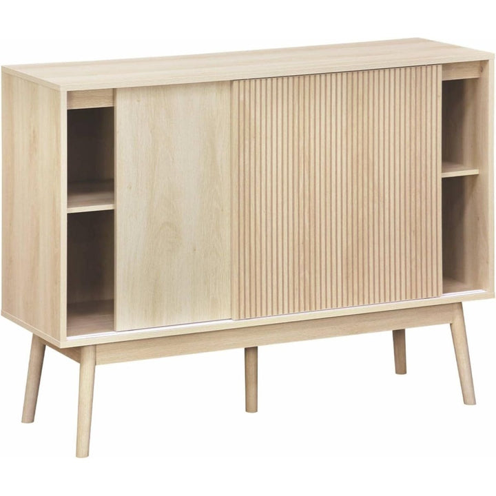 Buffet Rangement Bois Scandinave | Tissu - Designix Buffet