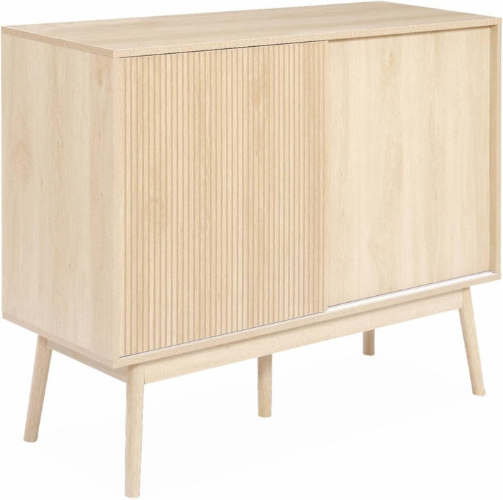 Buffet Rangement Bois Scandinave | Tissu - Designix Buffet