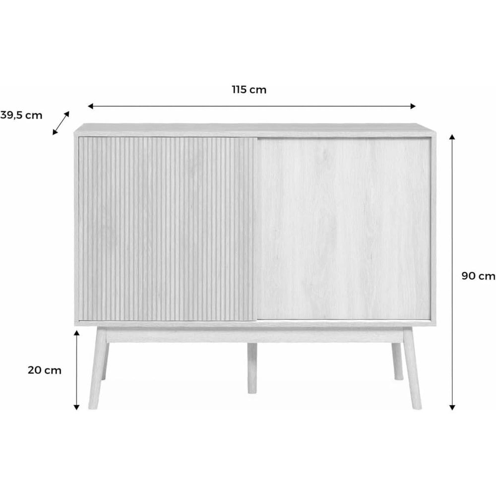 Buffet Rangement Bois Scandinave | Tissu - Designix Buffet