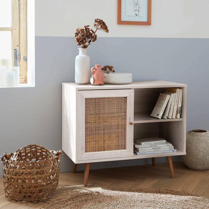Buffet Rangement Cannage Bohème | Aura - Designix Buffet