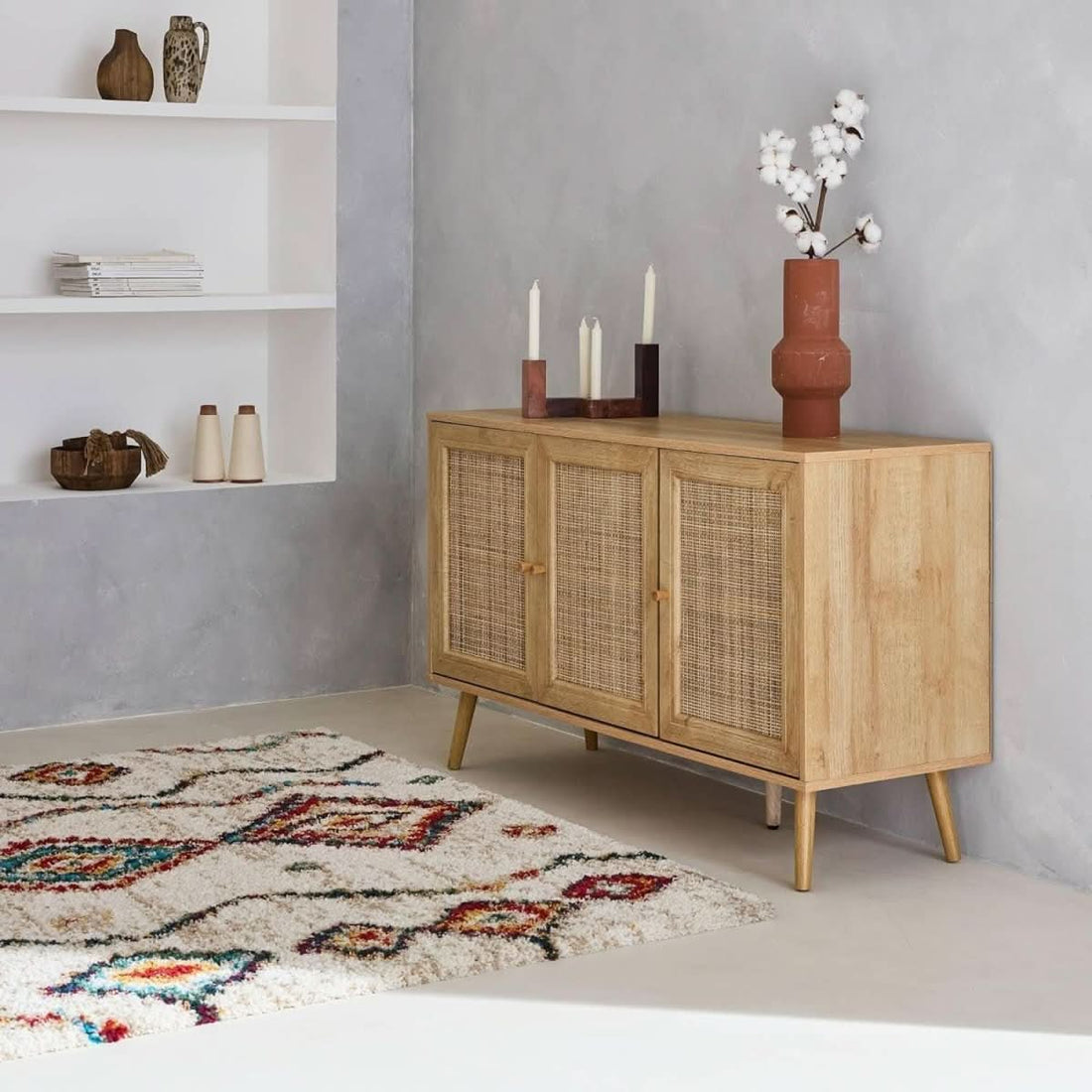 Buffet Rangement Cannage Bohème | Twill