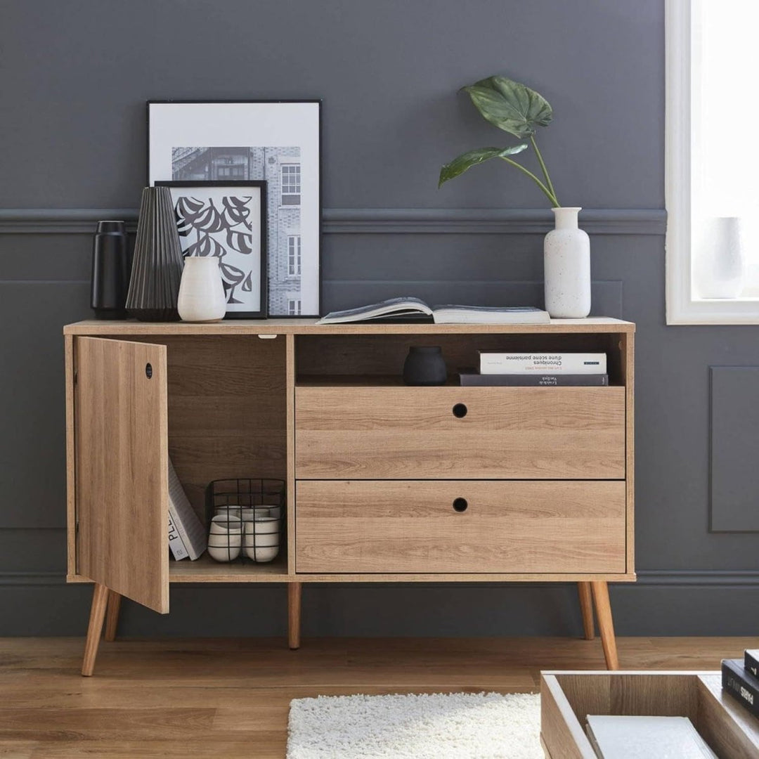 Buffet Scandinave Bois 4 Espaces | Brio - Designix Buffet