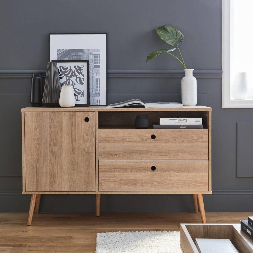 Buffet Scandinave Bois 4 Espaces | Brio - Designix Buffet