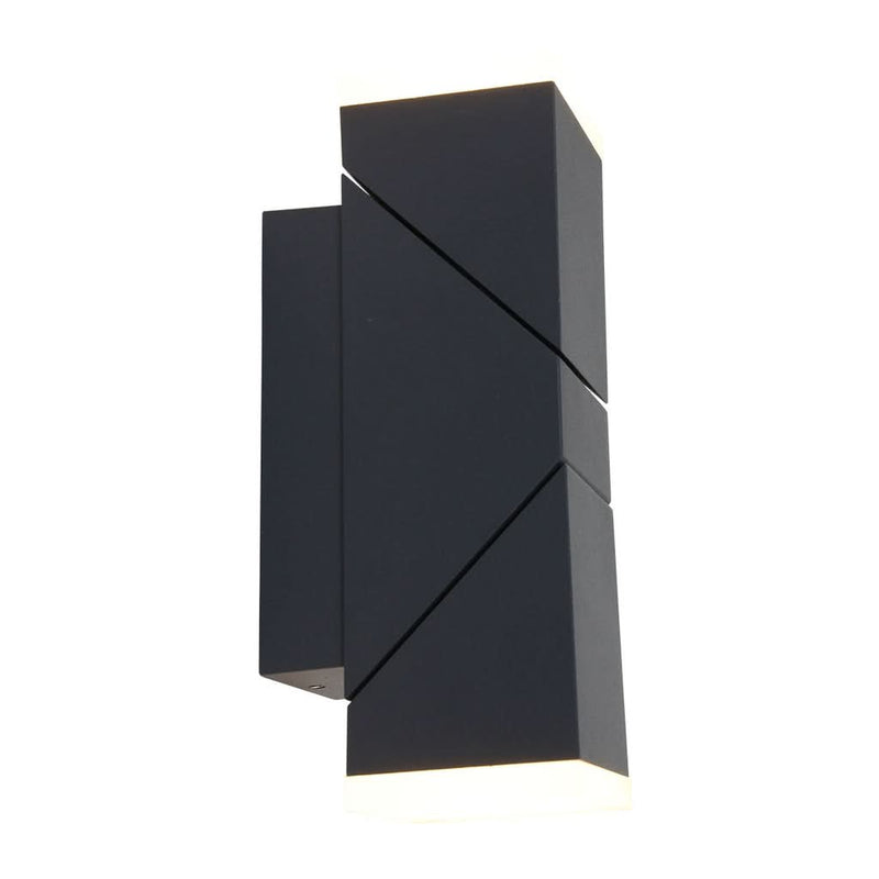 Lampe Extérieure Noire Double Lumière