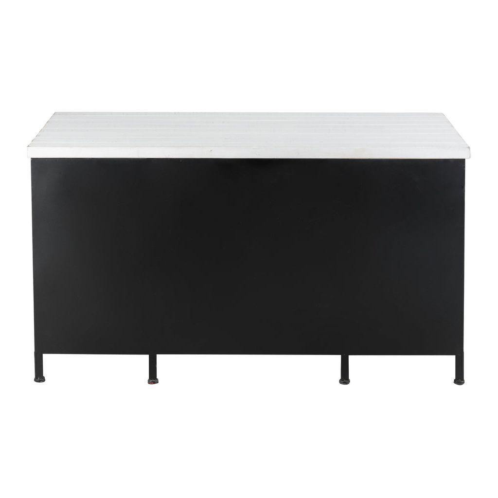 Bureau Noir et Blanc avec 2 Portes | Giro - Designix Bureau