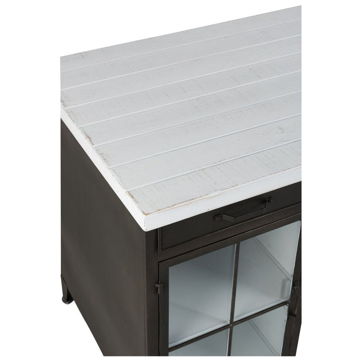 Bureau Noir et Blanc avec 2 Portes | Giro - Designix Bureau