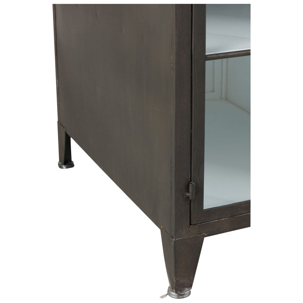 Bureau Noir et Blanc avec 2 Portes | Giro - Designix Bureau