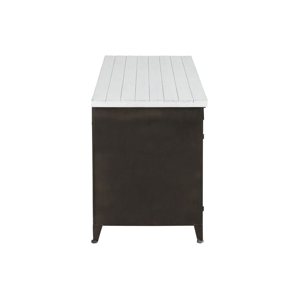 Bureau Noir et Blanc avec 2 Portes | Giro - Designix Bureau