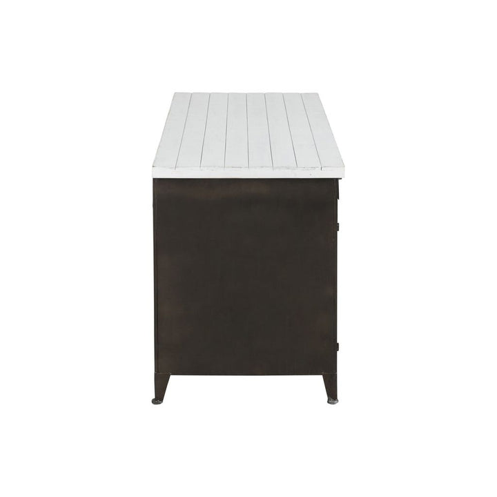 Bureau Noir et Blanc avec 2 Portes | Giro - Designix Bureau