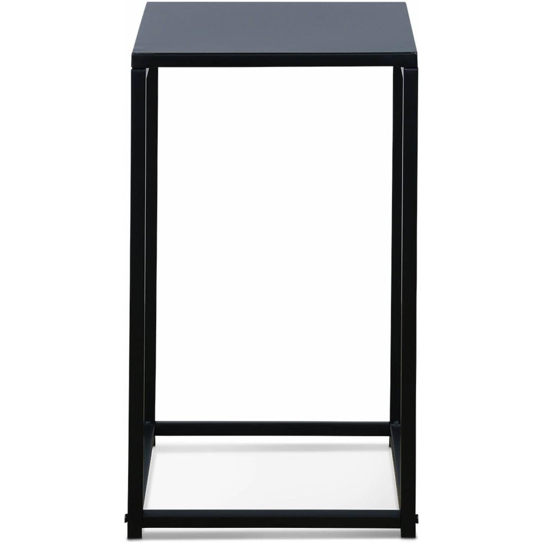 Alice'S Home - Lot De 2 Tables D'Appoint Gigognes Noires - Industrielle - Bouts De Canapé 34X34X74Cm / 30X30X54Cm | Designix - Amazon    - https://designix.fr/