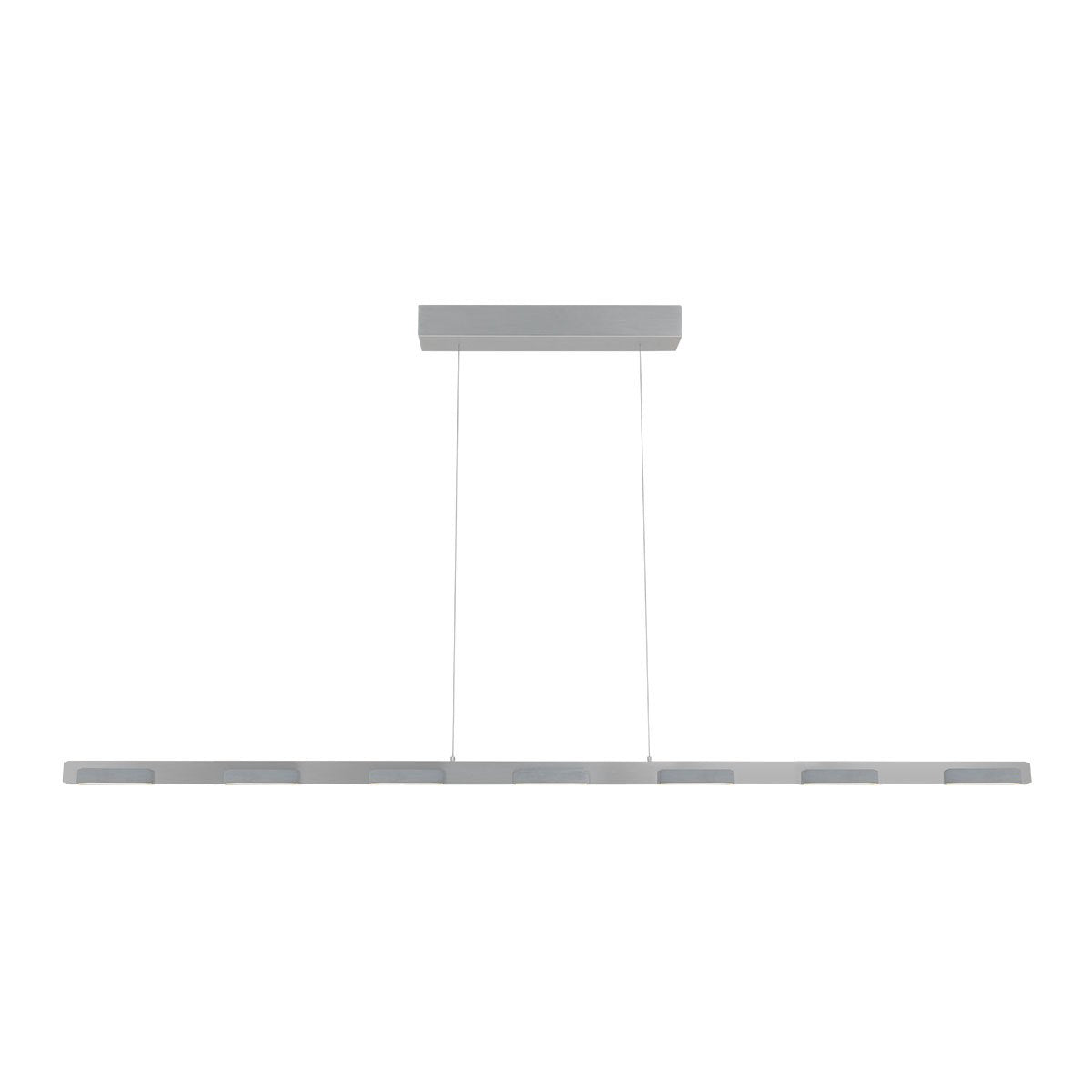Suspension luminaire Bloc argenté