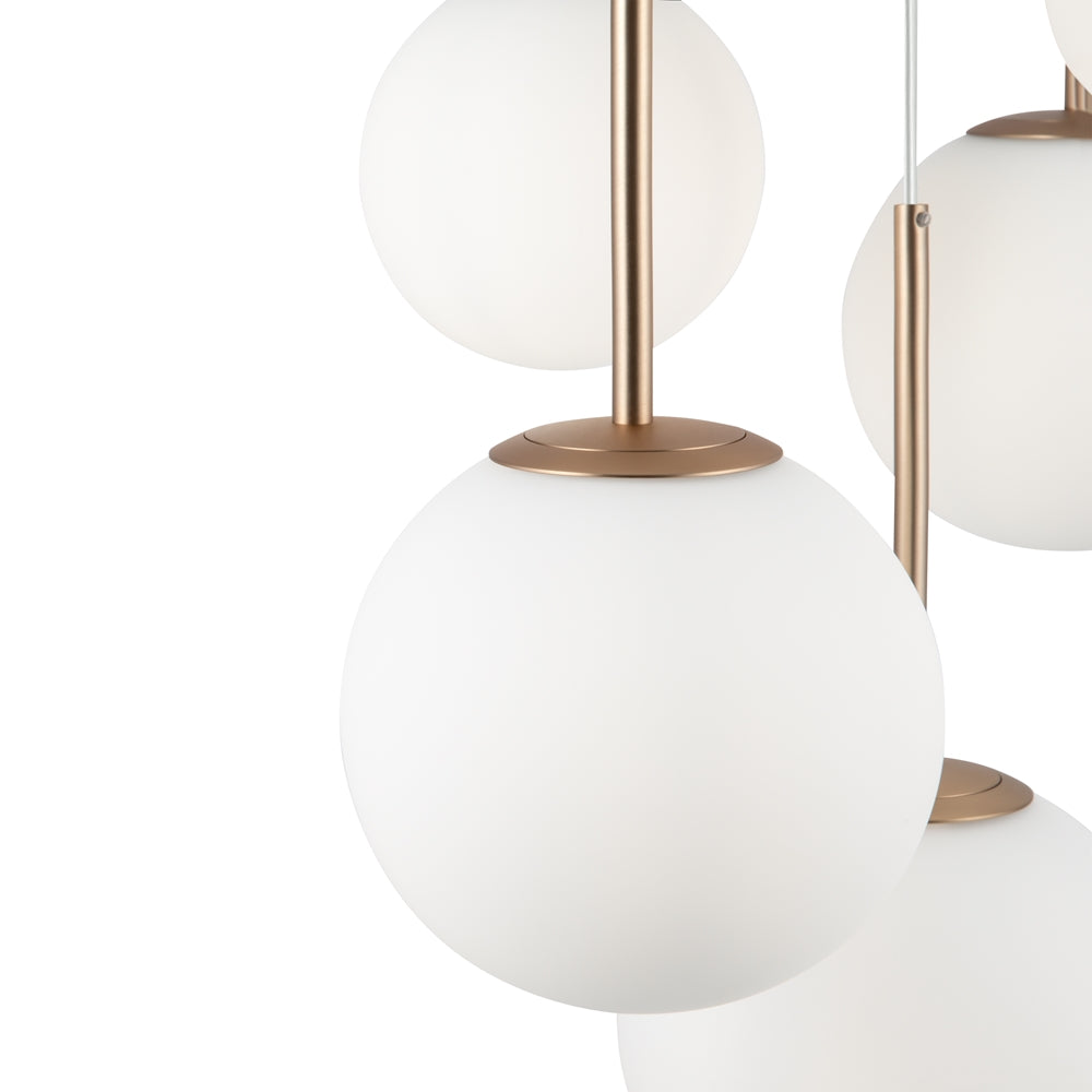 Basic form Suspension luminaire doré