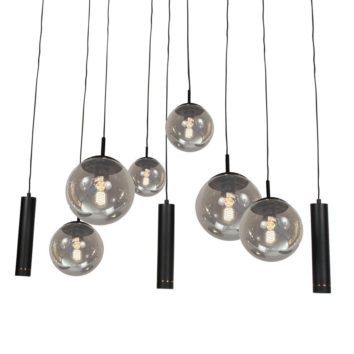 Suspension luminaire Bollique noir