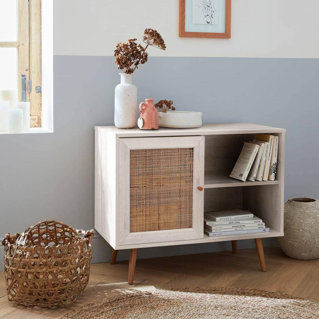 "Buffet Rangement Cannage Bohème" | Designix - 3333    - https://designix.fr/