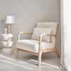 Fauteuil Bouclette Bois Scandinave | Reef