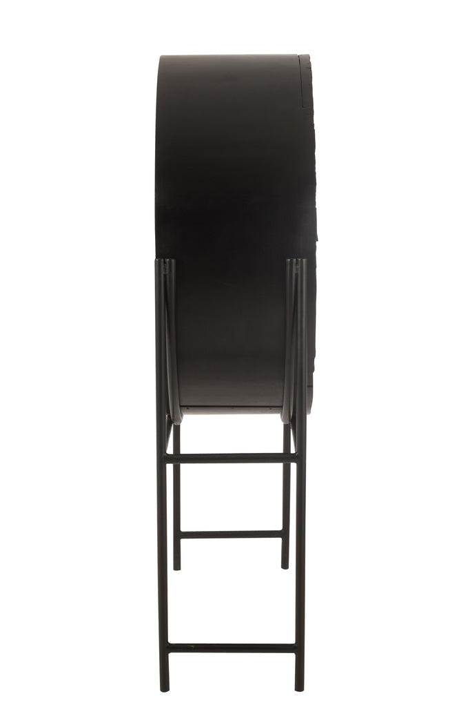 Armoire Bar Shanil en Bois/MDF Recyclé Noir | Designix -     - https://designix.fr