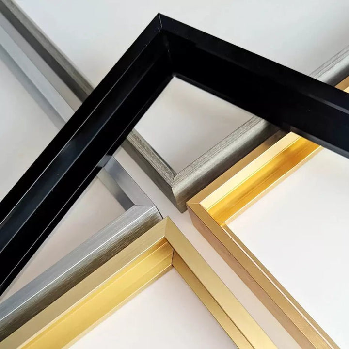 Cadre Aluminium pour Toile Tendue | Éclat Contemporain - Designix Cadres Tableaux Noir 30x40 cm